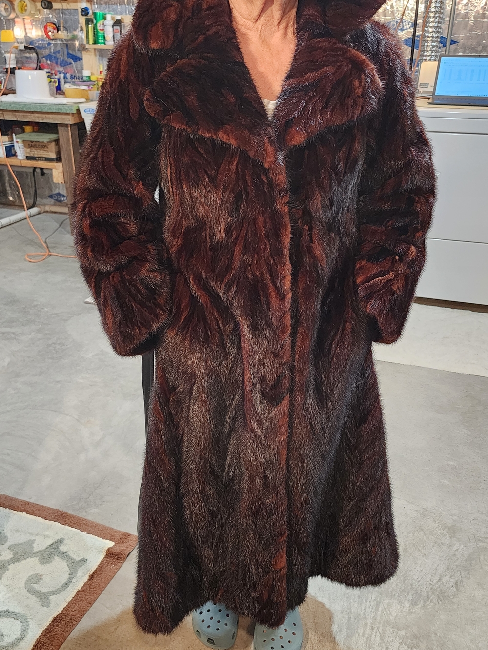 Vintage Carson Pirie Scott Mink Fur Long Coat